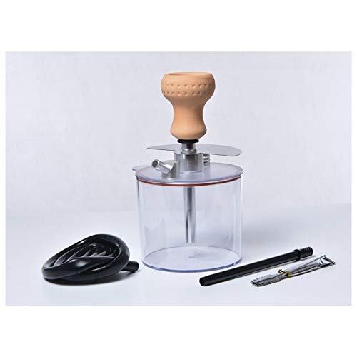 Acryl Shisha Set Komplett Tragbare Wasserpfeife mit Keramikschale + Shisha Schlauch + Holzkohle Clip Zubehör BPA Free – Bild 5