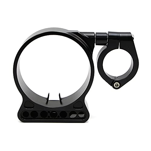 Eulina Seitenmontagehalterung für Tacho Motorrad Aluminium Instrumentenkappe passend für Harley Sportster XL, 95-14, 883, 1200 (schwarz)