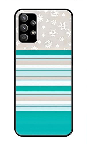 Image of Metal TPU Printed Back Cover for Samsung Galaxy A32 5G (Stars and Lines) 360 Degree Protection | Camera Protection -25092024(AR)