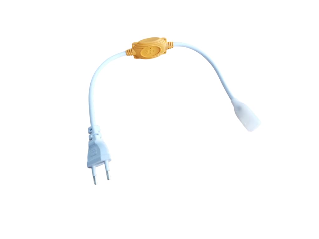 OTS LIGHTS 220V AC Pin Rope Light Connector/Adapter/Cable, 10mm Wide Pins for Flexible Rope Light, for 7mm to 10mm Rope Light (Pack of 1)-image-4