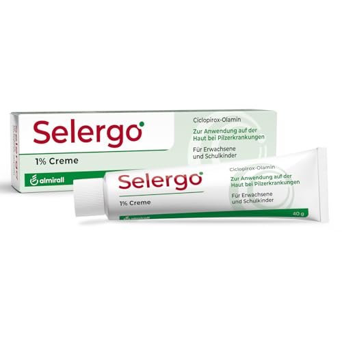 Selergo 1% Creme bei Pilzerkrankungen der Haut und Fußpilz mit Breitband-Antimykotikum für Erwachsene und Schulkinder (ab 6 Jahren) 40 g