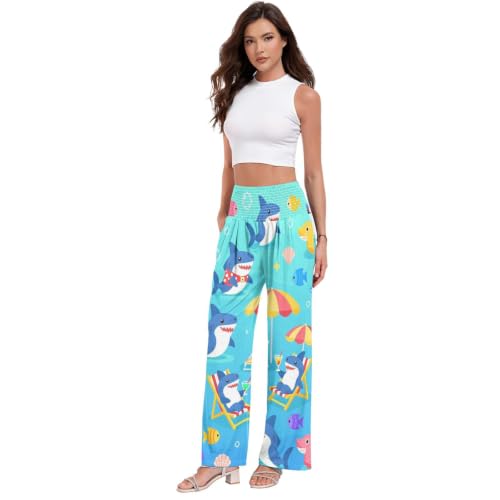 Pantalon de vacances d'été pour femme fluide et léger pour vos journées à la plage