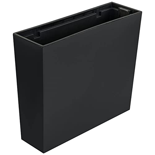 botle Blumenkasten Blumentopf Balkonkasten Einsatz 58x18x50 cm Anthrazit dunkel Grau glatt Trapezform UV beständig Balkonkasten Innen/Außenbereiche