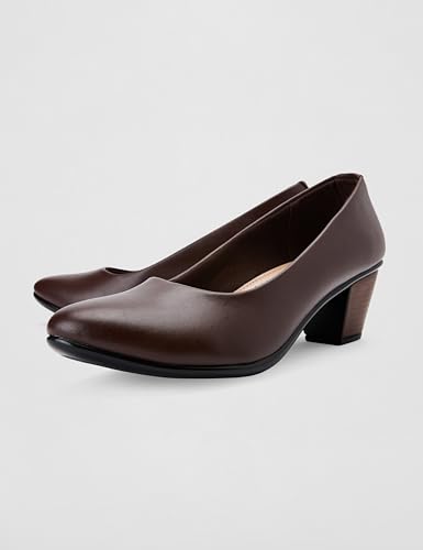 Image of ELLE Women Slip-On Pumps with Block Heel