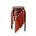 ZANZAN 4-6 Paquete Silla de Comedor Taburete de Madera Maciza Taburete Redondo Puede ser apilado Taburete de Mesa de Comedor Pequeño (Color : Mahogany)