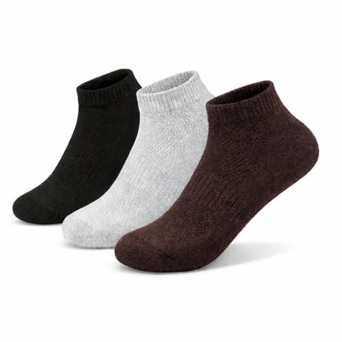 Image of Men Cotton Blend Ankle Socks - Pack of 3 | Office & Smart Formal Colours | Business Casual Wear