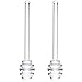 Angoily 2PCS di Vetro Honey Dipper Stick Miele E Sciroppo di Dipper Stick 6 Pollici Cucchiaio di Miele Dippers per Miele di Erogazione Drizzle Miele (Trasparente)