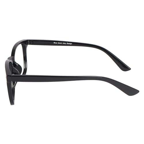 Image of Dervin Blue Light Blocking Glasses Gaming Filter Transparent Square Eyeglasses for Eye Protection Men Women, Computer /Tablet /Laptop /Mobile /TV, Anti-blue & Anti eyestrain