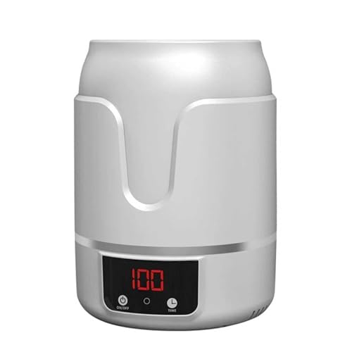 Decantador eléctrico de acero inoxidable de 60 W, pantalla digital, 5 niveles de temporizador ajustables (180/360/540/720/900s), ideal para los amantes del vino