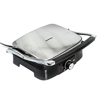 DAEWOO DI-9471 Elektro Kombi Grill | 1500W Kontaktgrill | Tragbarer Tischgrill | Einstellbare Temperaturregelung | 29 x…