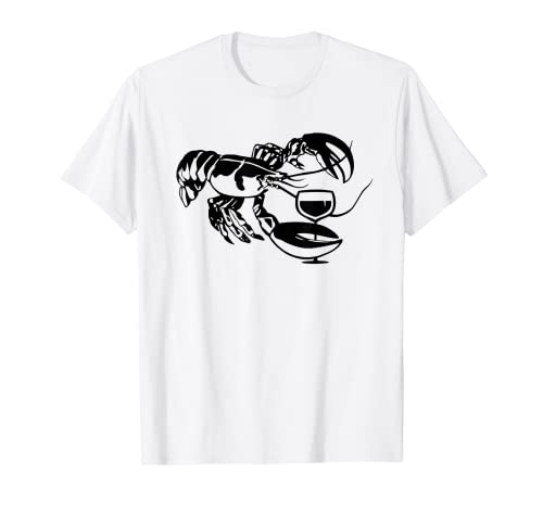 Langosta para beber vino Camiseta