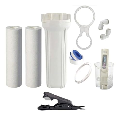 CSI INTERNATIONAL Pre Filter housing/Bowl, 2 PP Spun Filter, TDS Meter, 3-Meter Blue Pipe, Cutter and Spanner with Connector for All Type of Water Purifier