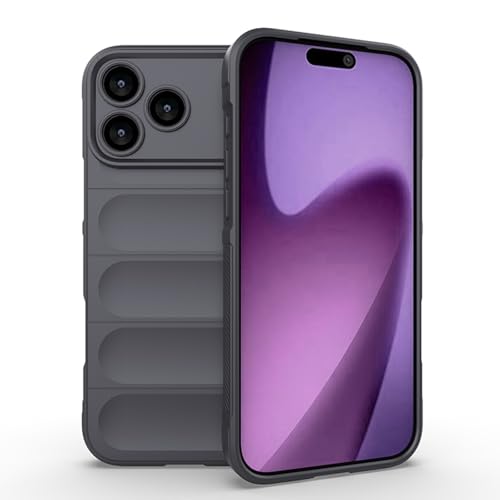 Coque iPhone 17 Pro Max silicone gris foncé rigide chic