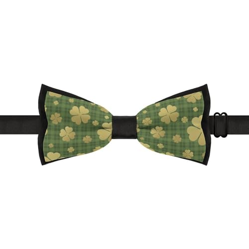 GoasNei Happy St. Patrick's Day Bow Tie for Men Adjustable Necktie Funny Tie Neck Ties for Weddings Party
