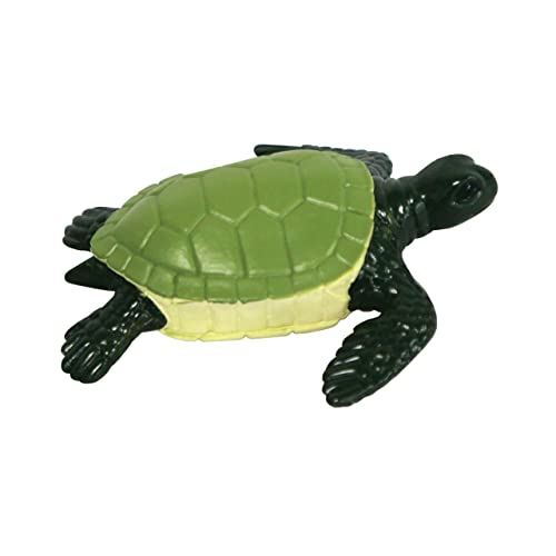 Deluxebase Mini Animal Adventure Repliche - Tartarughe marine dipinte a mano realistiche piccole tartarughe in plastica, modello di fauna selvatica dettagliata per bambini, giochi allo zoo, bomboniere