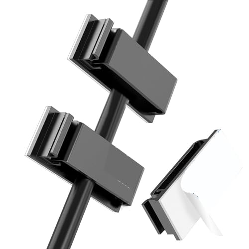 flexman Cable Clips, ganchos adhesivos para cables, organizador simple para cables de escritorio para luces de hadas bajo escritorio, pared, coche, cables eléctricos (#1) miniatura 3