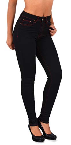 ESRA Jean Femme Skinny High Waist Jeans Femmes Taille Haute Pantalon Grande Tailles S400 Cover