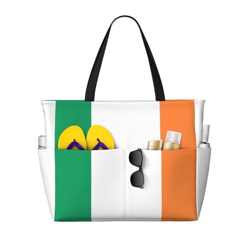 Sac à bandoulière imperméable drapeau irlandais aux finitions soignées pour l'été