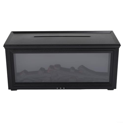 Difusor aromático eléctrico con efecto llama 3D y control remoto miniatura 3
