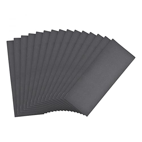 sourcing map 15 Stück Profi Schleifpapier Set Nass und Trocken Schleifpapier 600 Körnung Perfekt zum Schleifen