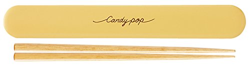 竹中 日本製 竹中 箸 キャンディポップ 箸箱セット イエロー 18cm T-76371