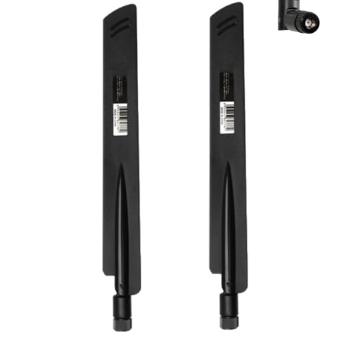 Lot de 2 antennes de caméra de chasse cellulaire 4G LTE 10 dBi RP-SMA mâle compatible avec Spypoint Link Micro Solar EVO Link S Dark Wildlife Hunting Game...