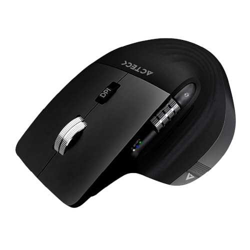 Accesorios De Computadoras, Personal Computer Acteck Mouse Ergonomico VIRTUOS Pro MI780 3000dpi Inalambrico 8 Botones Negro AC-936187