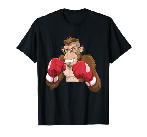 Cool boxing monkey costume Maglietta