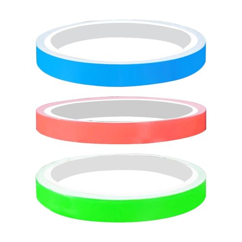 Cinta reflectante – Cinta fosforescente | Cinta de advertencia para escaleras | Cinta luminosa colorida anticolisión | Cinta fluorescente anticolisión | Decoraciones nocturnas de alto brillo p