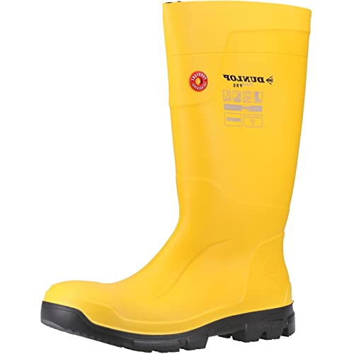 DUNLOP Purofort Fieldpro Mens Safety Boots Yellow 10 UK