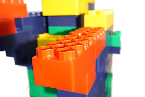 Jumbo Blocks - (192) Piece Big Blocks - 8" X 4" And 4" X 4" Large Building Blocks For Toddlers -Made In The Usa - Durable Safe Plastic Blocks By Kids Adventure Jumbo Blocks #TOP3