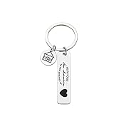 Sogorge New Home Keychain Our First Home Keychain New Home Housewarming Gift Keyring For Women Men (New Home 2)