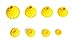 BirTee Pro Winter/Mat Golf Tees - 8 Pack (Yellow)