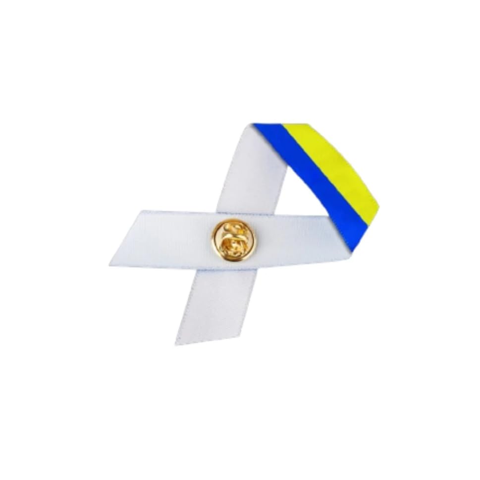 Image of 1 /2 /5 /10 /25 /50 /100pcs Satin Awareness Ribbon Pins (Pick your color), for Cancer & Disease Awareness, Bulk Quantities for Fundraising, Events, Gift Giving