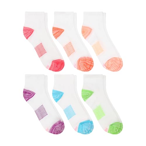 Image of Hanes Women's Socks, Lightweight Breathable Socks, No Show and Super No Show, 6-Pack