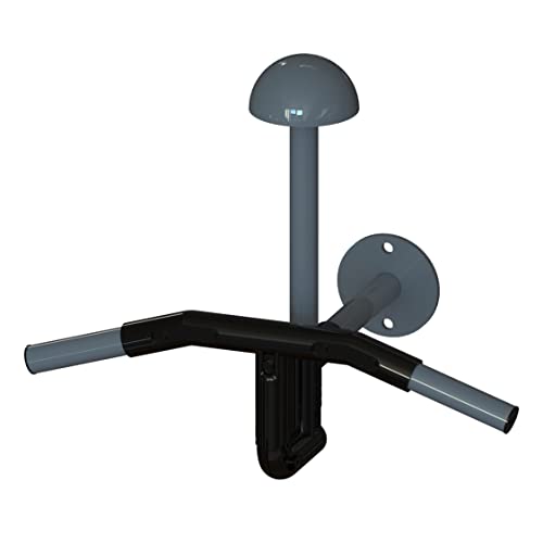Soporte para casco de moto de pared para organizar el garaje en color gris