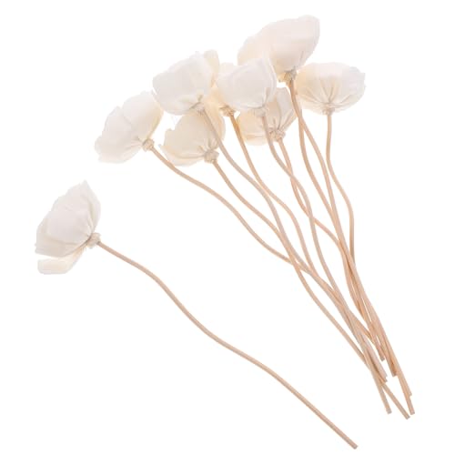 Levemolo 10pcs Aromatherapy Rattan Diffuser with Sticks Diffuser Sticks Refill Aromatherapy Diffuser Sticks Scented Flower Diffuser Essential Oil Aroma Diffuser Sticks Oil Diffuser Stick
