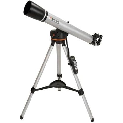 Celestron - 80LCM Computerized Refractor Telescope - Telescopes for Beginners - 2 Eyepieces - Full-Height Tripod - Motorized Altazimuth Mount - Large 80mm Refractor Reflector