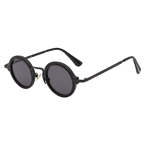 Image of Ted Smith Men's Women's UV Protection Metal Round Sunglasses
