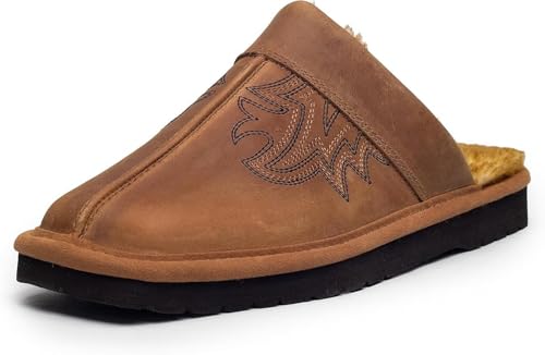 Image of ARIAT Men's 2842 Silversmith Outdoor Indoor Western Suede Foam Cushioned Square Toe Slipper