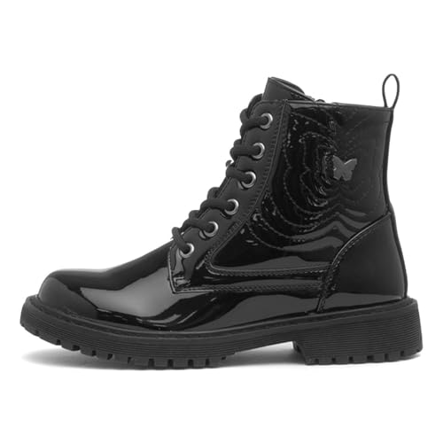 Walkright Cornelia Girls Black Patent Ankle Boot - Size 13 Child UK - Black