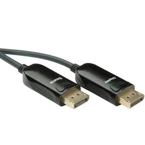 ROLINE DisplayPort v1.4 Cable (AOC) ST/ST 15m, black, 15 m - Image 3