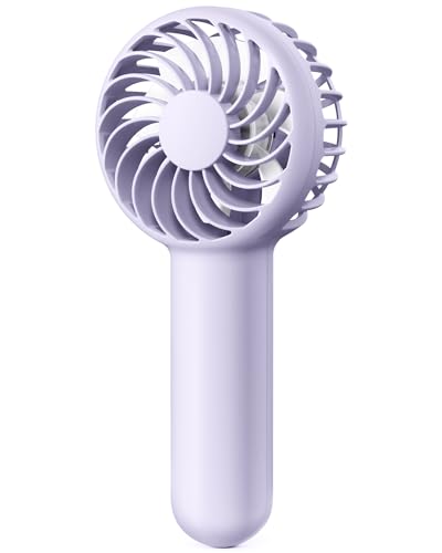 Image of Gaiatop Mini Handheld Fan, Lightweight Hand Fan for Women Cute Design 3 Speed Strong Wind Portable Fan, Rechargeable USB Fan Personal Fan for Indoor Outdoor Travel Makeup (Red)