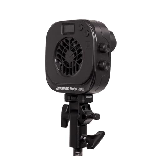 Image of Amaran Halo 60x Bi-Color COB LED Monolight, 63W Continuous Output, 2700K-6500K, 3,270 Lux @ 1m, USB-C PD, NFC App Control, Bowens Mount for Studio Photography, Livestreaming & Video Production