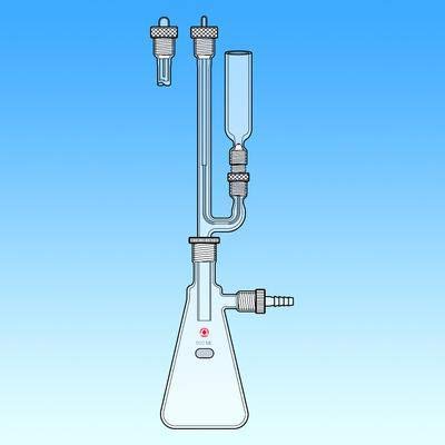 Couple de lavage NMR ACE Verre 2540-19 avec virole PTFE N°7 pour réservoir de solvant