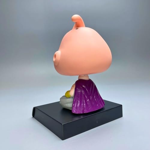 Image of AUGEN Super Hero Majin Buu Action Figure Limited Edition Bobblehead with Mobile Holder for Car Dashboard, Office Desk & Study Table (Pack of 1)