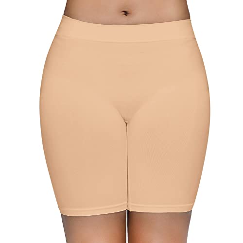 Simiya Slip Shorts For Women, Comfortable Smooth Stretch Seamless Slip Shorts For Under Dresses Nude #TOP3