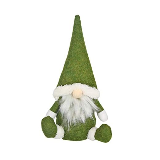 Holibanna Jul Swedish Tomte Tomte Santa Claus Scandinavian Gnomes Nordic Gnome Elf Figurine Jul Party För Öppen Spis Skrivbord Grönt