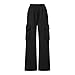 Wide Leg Cargo Sweatpants for Teen Girls Fashion Fleece Lined Baggy Sweat Pants Kids Workout Active Joggers Black Wide Leg Sweatpants Girls Size 7 Years
