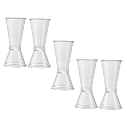 UTHCLO 5pcs Alcohol Measuring Cup Double-head Ounce Wine Measurer for Bartender Bar Tool Scale Shot Measurer for Cocktails